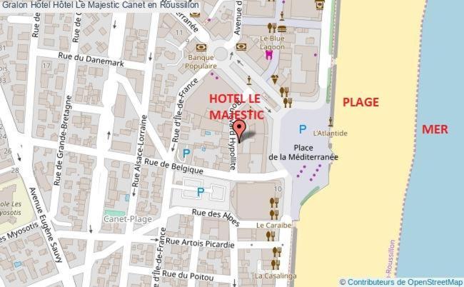 Hotel Le Majestic Canet Plage Eksteriør bilde